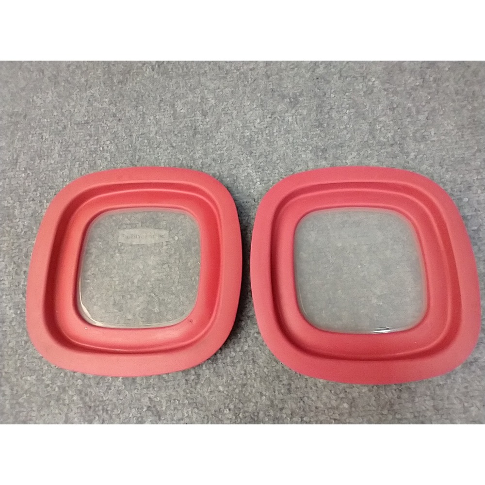 Rubbermaid Premier Replacement Lids Red Square 7x7 10M3M4 6B Set of 2